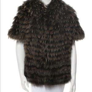 Reversible Raccoon and silk Jacket.